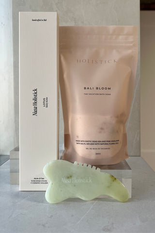 Bundle: Bath Salt, Gua Sha + Incense - Nusa Holistick