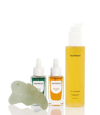 Bundle: Bulan Oil, Matahari Oil, Cleansing Oil + Gua Sha - Nusa Holistick