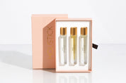 holistick 3-piece natural perfume collection melati (jasmine), champai (champaka), teratai (lotus), organic, healthy, vegan, cruelty-free no fragrance, parabens or phthalates